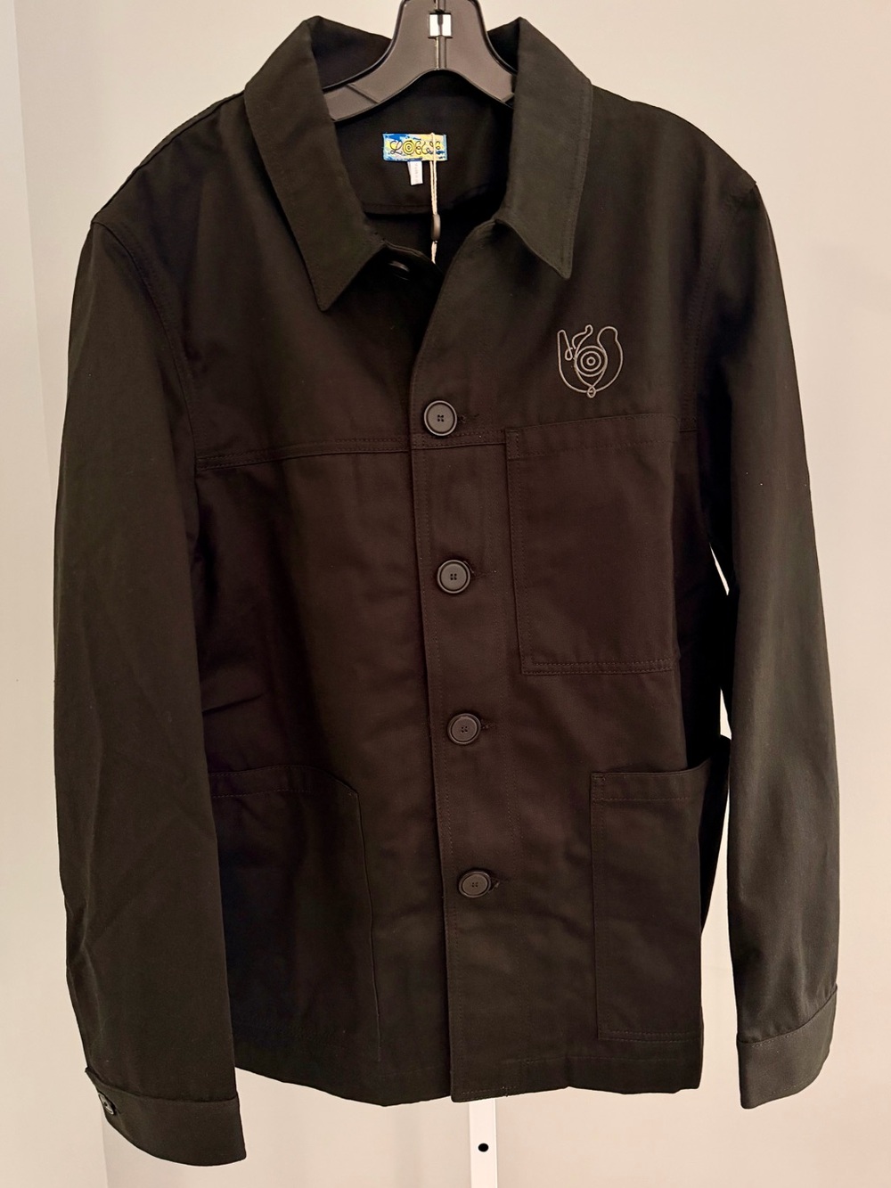 LOEWE eye by JW Anderson Handsome Black Workwear Jacket Sz L NWT $1,700!! Rare!!